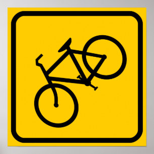 Fietskruisingzone Poster