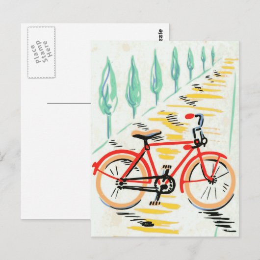  fietskunst briefkaart (Voorkant / Achterkant)