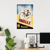 Fietskunst Fietsposter Gazelle fietsen Prin Poster (Thuiskantoor)