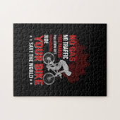 Fietskunst geen gas geen verkeer legpuzzel (Horizontaal)