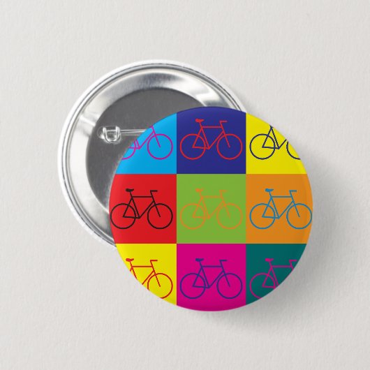 Fietskunst Pop Ronde Button 5,7 Cm (Voorkant /achterkant)