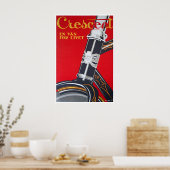 Fietskunst Zweeds Fietsposter Crescent Bicycle Poster (Keuken)
