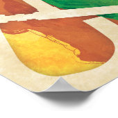 Fietskunstwerk - Poster met halfglanzend glanspapi (Hoek)