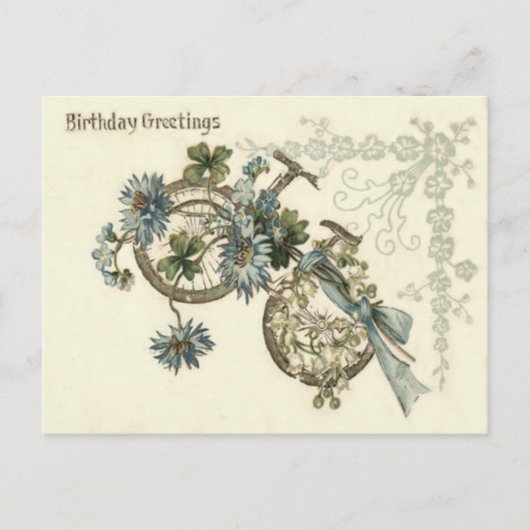 Fietslelie van de vallei vergeet-mij-niet briefkaart (Voorkant)