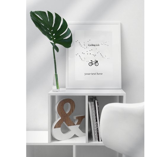 Fietsleven, vrij als vogel foto afdruk