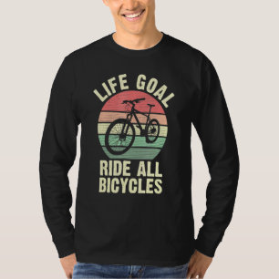 Fietslevensdoel alle fietsen voor fietsencycli t-shirt