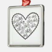 Fietsliefde Metalen Ornament (Links)
