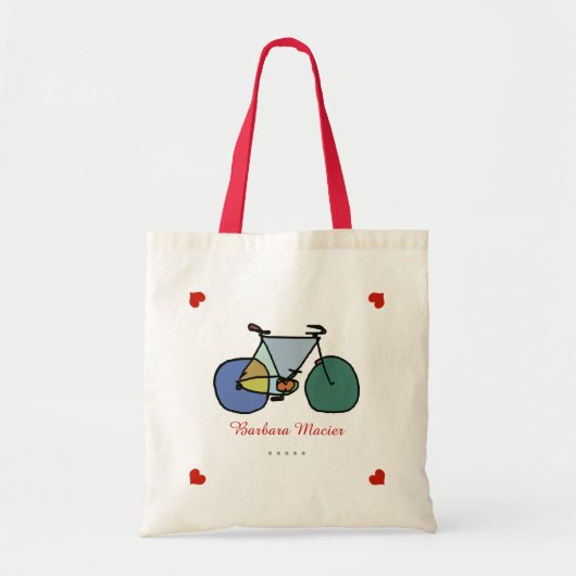 fietsliefde op maat tote bag (Voorkant)