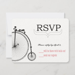  fietsliefde RSVP-formaat voor RSVP-enveloppen RSVP Kaartje