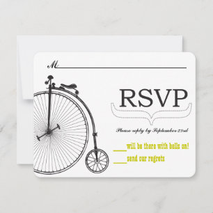 fietsliefde RSVP-formaat voor RSVP-enveloppen RSVP Kaartje