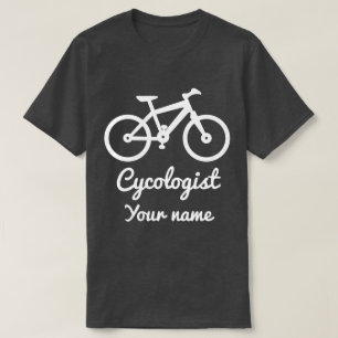 Fietsliefhebber Cycoloog Gepersonaliseerde Geschen T-shirt