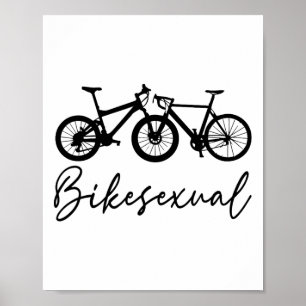 Fietsliefhebber Fietser Wielrennen Mountainbike Fi Poster