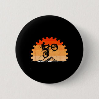 Fietsliefhebber Fietstour Retro Voor Mountainbiket Ronde Button 5,7 Cm