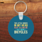 Fietsliefhebber Grappige Quote Fietsen Humor Sleutelhanger (Voorkant)