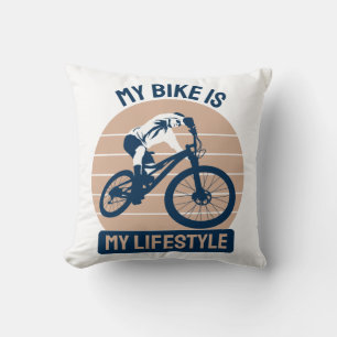 Fietsliefhebber - Mijn fiets is mijn levensstijl Kussen