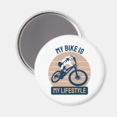 Fietsliefhebber - Mijn fiets is mijn levensstijl Magneet (Voorkant / Achterkant)