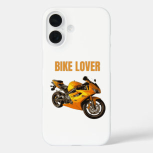 Fietsliefhebber Motorfiets T-shirt Sportieve mot iPhone 16 Hoesje