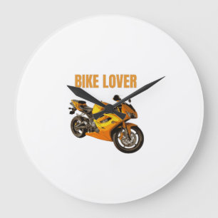 Fietsliefhebber Motorfiets T-shirt Sportieve mot Grote Klok