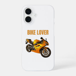 Fietsliefhebber Motorfiets T-shirt Sportieve mot iPhone 16 Hoesje