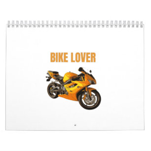 Fietsliefhebber Motorfiets T-shirt   Sportieve mot Kalender