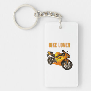 Fietsliefhebber Motorfiets T-shirt Sportieve mot Sleutelhanger