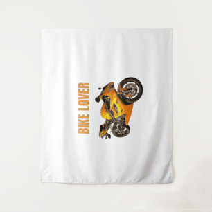 Fietsliefhebber Motorfiets T-shirt   Sportieve mot Wandkleed