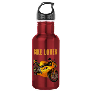 Fietsliefhebber Motorfiets T-shirt Sportieve mot Waterfles