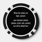 Fietsliefhebber of Fiets Business Promo Poker Chips (Achterkant)