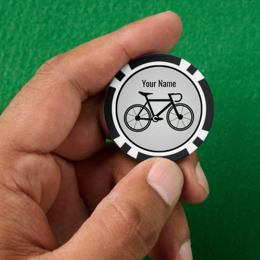 Fietsliefhebber of Fiets Business Promo Poker Chips (Hand)