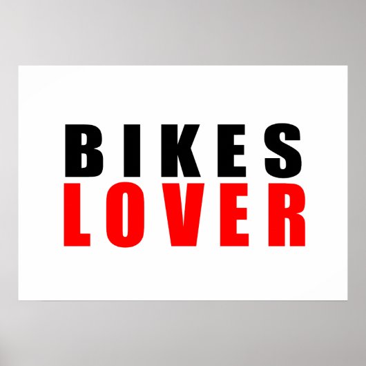 Fietsliefhebber Poster (Voorkant)