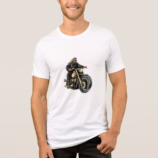 fietsliefhebber Tri-Blend shirt (Voorkant)