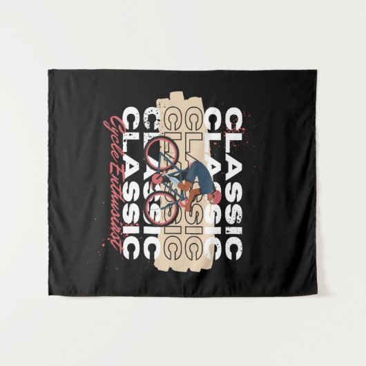 Fietsliefhebber Wandkleed (Voorkant (horizontaal))