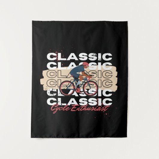 Fietsliefhebber Wandkleed (Voorkant)