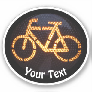 Fietsliefhebbers en duurzaam mobiliteitsfietsstok sticker