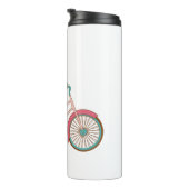 Fietsluiaard - een Schattigee luiaard rijden op ee Thermosbeker (Geroteerd rechts)