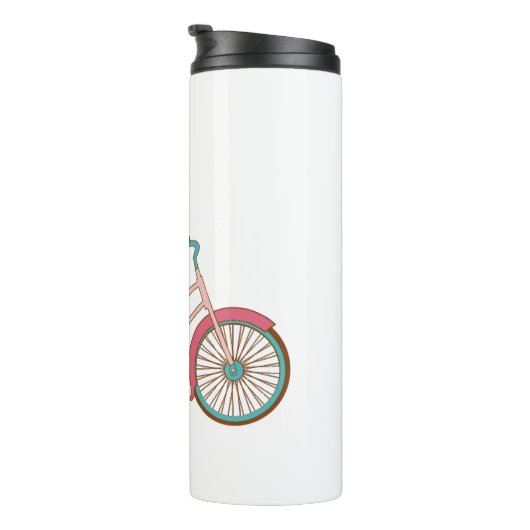 Fietsluiaard - een Schattigee luiaard rijden op ee Thermosbeker (Geroteerd rechts)