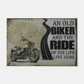 Fietsmat, Biker's Gift, Huisverwarmend Gift Deurmat (Voorkant)