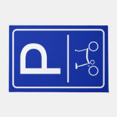 Fietsmat voor Brompton of Vouwfiets Deurmat (Voorkant)