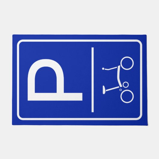 Fietsmat voor Brompton of Vouwfiets Deurmat (Voorkant)