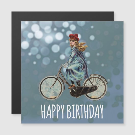  fietsmeisje - Birthday (Voorkant / Achterkant)