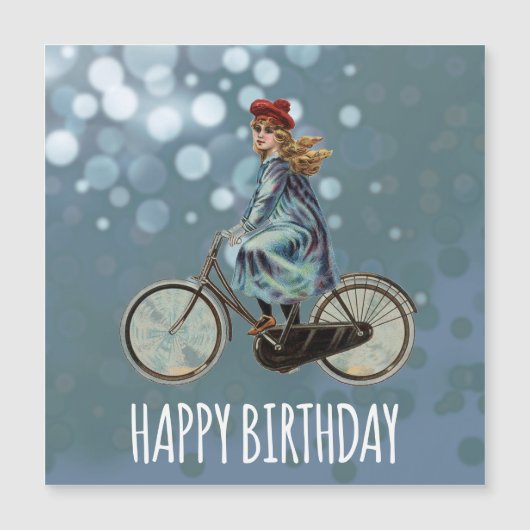  fietsmeisje - Birthday (Voorkant)