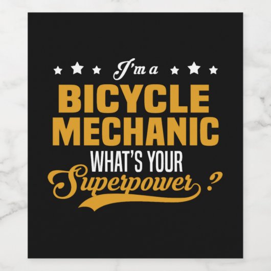 Fietsmiddel Wijn Etiket (Enkel label)