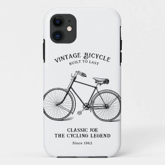  fietsnaam geboortejaar Aangepast Case-Mate iPhone Case (Achterkant)
