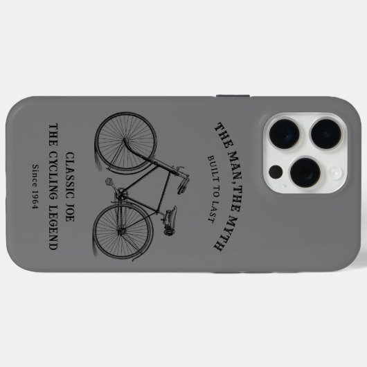  fietsnaam geboortejaar Aangepast Case-Mate iPhone Case (Achterkant (horizontaal))