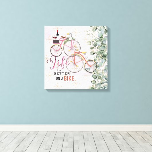 Fietsofferte Canvas Afdruk (Insitu (Houten vloer))