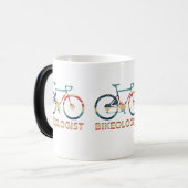 "FIETSOLOGE" Vintage Fietst mok (Voorkant links)
