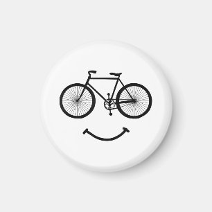 Fietson en lach T-shirt Fietsen T-shirt Zwart Magneet