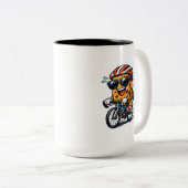 Fietsonderbreking Tweekleurige Koffiemok (Voorkant rechts)