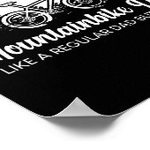 Fietsonderdeel Grappige fietser Mtb Mountainbike v Poster (Hoek)