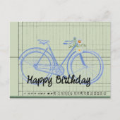 Fietsonderdelen collage gefeliciteerd verjaardag briefkaart (Voorkant)